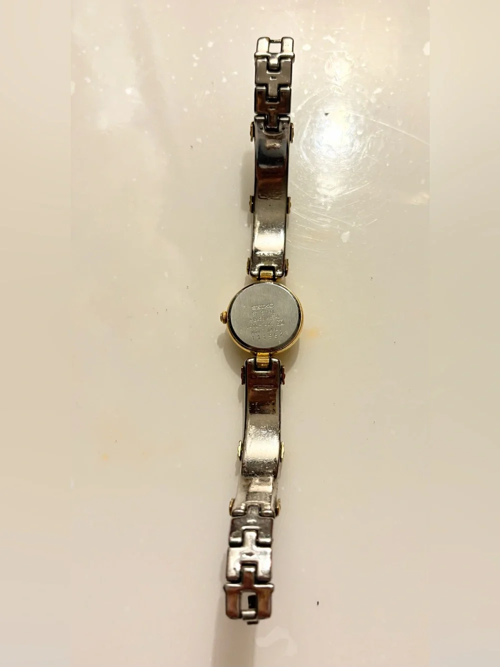Vintage Seiko Women's Dress Two Tone Bracelet Analog Quartz Silver Dial